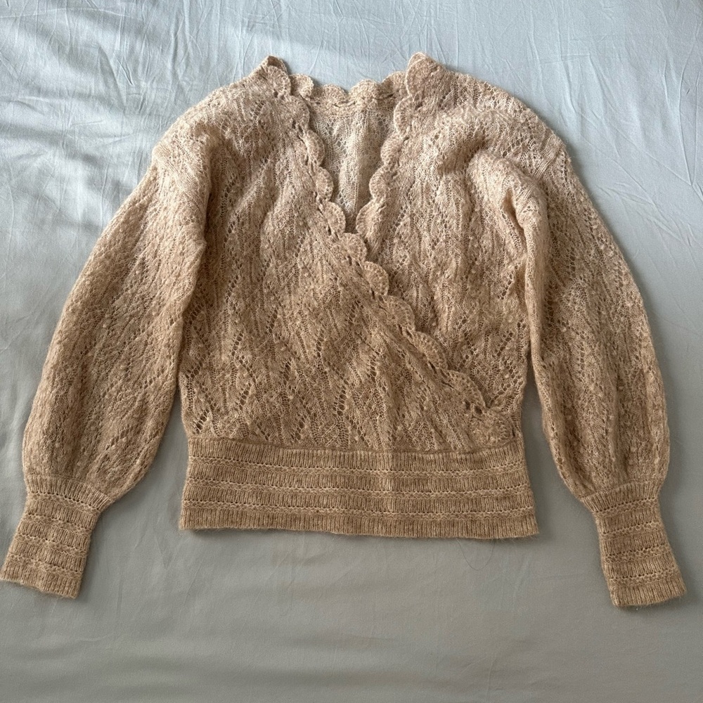 Sezane Nathalia Jumper Mottled Beige